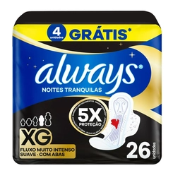 ABSORVENTES ALWAYS NOITE TRANQ EXTRA G C/26