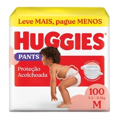 Fralda Huggies Proteção Acolchoada M 100 Unidades