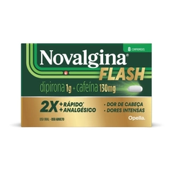 Novalgina Flash com 8 comprimidos