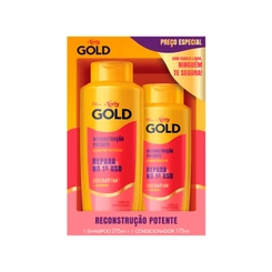 KIT SHAMPOO & CONDIONADOR NIELY GOLD RECONST POTENTE