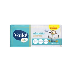 ALGODAO QUADRADO VOIKE BABY 100UN