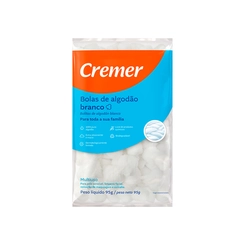 Algodão Cremer Bolas Branco Pacote 95G