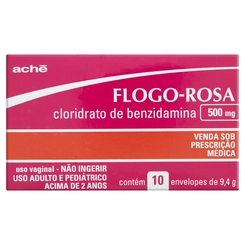 Flogo-Rosa Em Pó 10 Envelopes com 94g