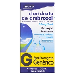 Cloridrato de Ambroxol Adulto 6mg/ml 120ml -TEUTO
