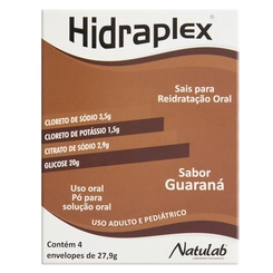 Hidraplex Guarana em Pó 4 Envelopes de 27,9g - NATULAB