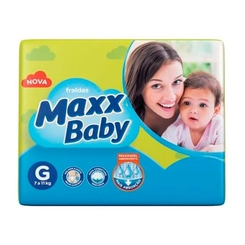 Fralda Descartável Maxx Baby Tamanho G Pacote 7 Un