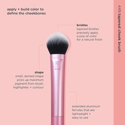 Pincel De Maquiagem Acabamento Real Rosa 1Un