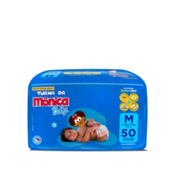 Fralda Baby M 50 Unidades - TURMA DA MÔNICA