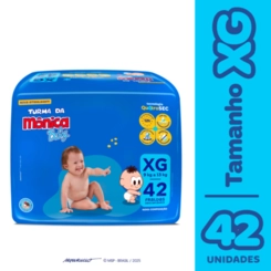 Fralda Turma da Mônica Baby XG - 42 Unidades