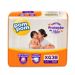 Fralda Pompom Derma Protek Mega Xg Com 38 Unidades