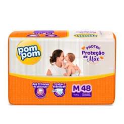 Fralda Pompom Derma Protek Mega Md 48Un