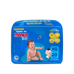 Fralda Turma da Mônica Baby XG - 20 Unidades