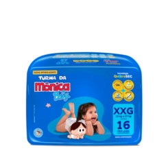 Fralda Descartável Baby Tamanho Xxg Turma Da Mônica 16Un