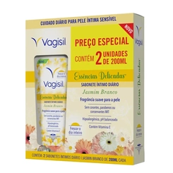 Kit Sabonete Íntimo Jasmim Branco Vagisil 2 Unidades
