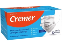 Mascara Descartável Cremer Tripla Elastica 50Unidades