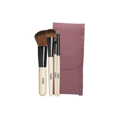 Kit Pincéis Belliz Marfim Face 4 Pcs Com Estojo