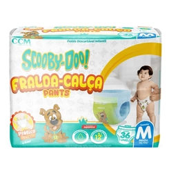 Fralda Scooby Doo Calca Jumbinho M 36Unidades