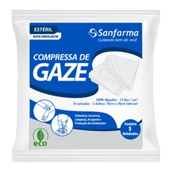 Compressa De Gaze Sanfarma 5Un