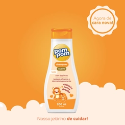Shampoo Infantil Suave Pom Pom Frasco 200ml
