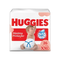 Fralda Huggies Máxima Proteção  XXG 26 Unidades