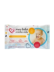 Lenço Toalha Umedecida Meu Bebê Minha Vida Com 90Unidades
