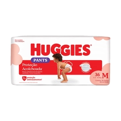 Fralda Huggies Proteção Acolchoada M 36 Unidades