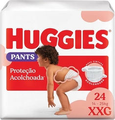 Fralda Huggies Proteção Acolchoada XXG 24 Unidades