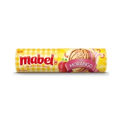 BISC MABEL RECHEADO MAIS MORANGO 345G