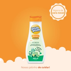 Shampoo Pom Pom Camomila Embalagem 200Ml