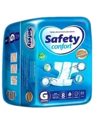 Fralda Geriatrica Safety Reg G C/8Unidades