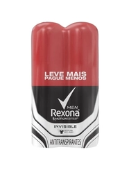 Kit Deo Aerosol Rexona Invisible 2Unidades 90G