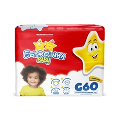 Fralda Estrelinha Sup Jumbinho G 60Unidades