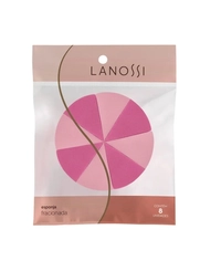 Esponja De Maquiagem Lanossi Triang C/8Unidades