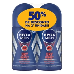 Kit Desodorante Roll Nivea Dry Men 50%Desc 2ªunidades