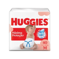 Fralda Huggies Máxima Proteção M 40 Unidades