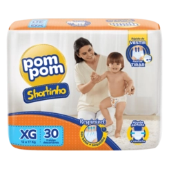 Fralda Pompom Shortinho Jumbinho Xg 30Unidades