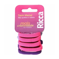 Elastico Basic Colors Sem Metal 10 Unidades - RICCA