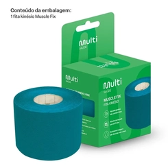 Fita Kinesio Muscle Fix 5Cmx5M Azul Ref Hc042- MULTILASER