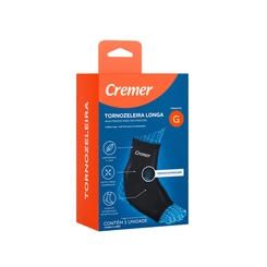 Tornozeleira Longa Preta Tamanho G - CREMER