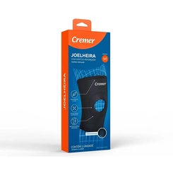 Joelheira Com Orificio Preta Tamanho M - CREMER