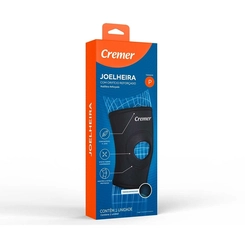 Joelheira Com Orificio Preta Tamanho P - CREMER