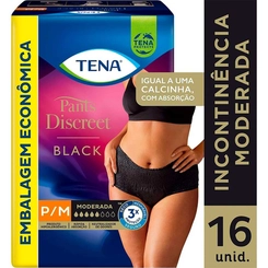 Fralda Pants Discreet Black P/M 16Unidades