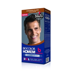 Tonalizante Bozzano Biocolor Homem Castanho Claro