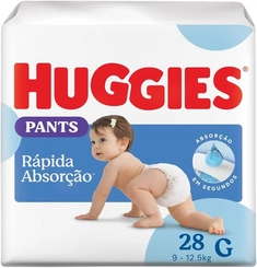 Fralda Huggies Rápida Absorção G 28un