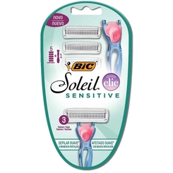 Aparelho Barbear Bic Soleil Sensiclic C/5Ct+Aparelho
