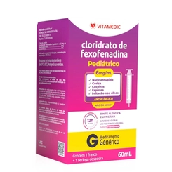 Cloridrato De Fexofenadina 6mg 60ml - VITAMEDIC