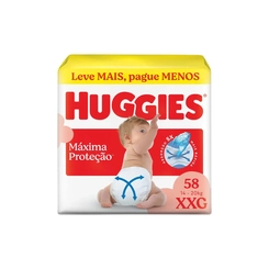 Fralda Huggies Máxima Proteção XXG 58 Unidades