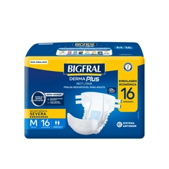 FRALDA BIG NOTURNO DERM PLUS M 16UNIDADES