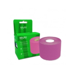 Fita Kinesio Muscle Fix Cor Rosa 5Cmx5M Hc028 - MULTILASER