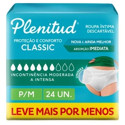 ROUPA INTIMA PLENITUDE CLASSIC DIA P/M 24UN